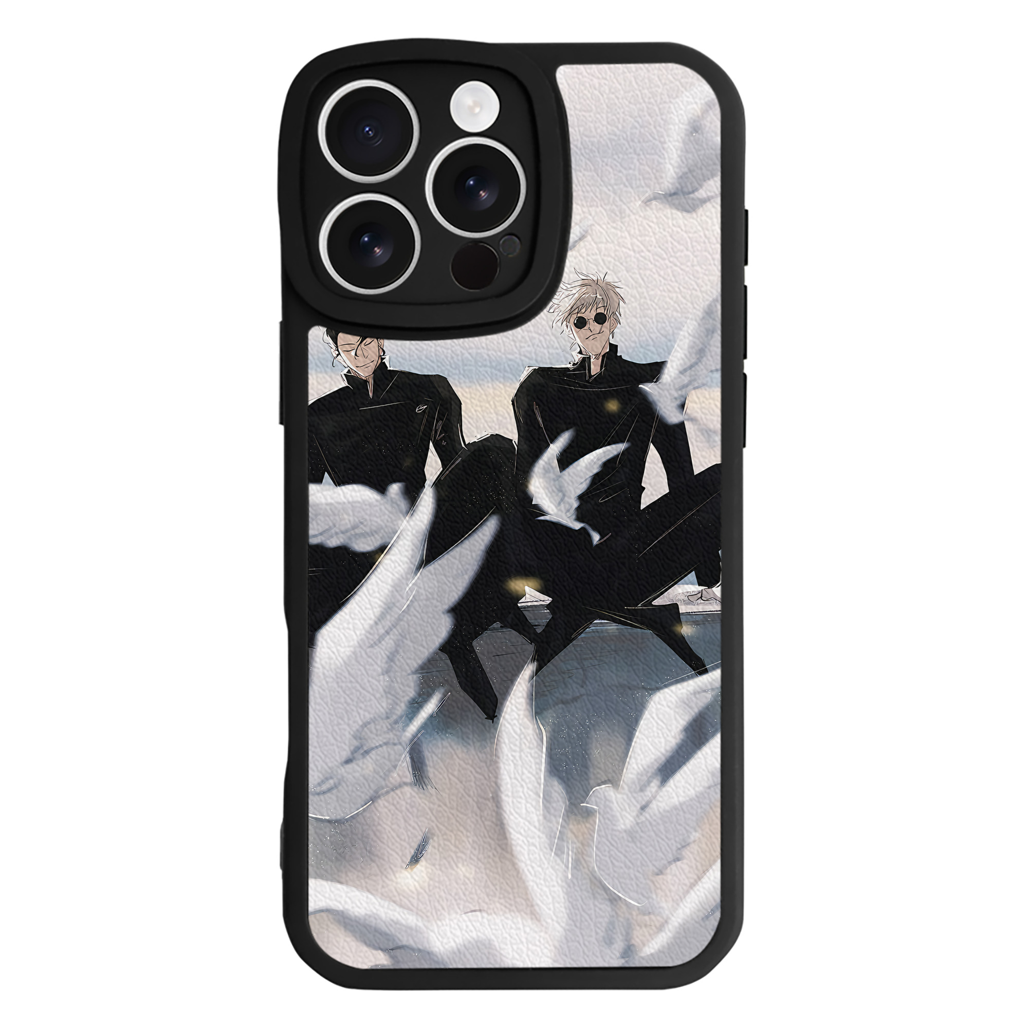 （画像用） 呪術廻戦 Jujutsu Kaisen 【iPhone 16シリーズ対応】シリコンスマホケース（レザー調） 材質：シリコン